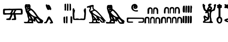 Preview of Hieroglyph Regular