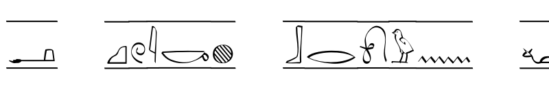 Preview of Hieroglyphic Cartouche Regular