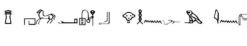 Preview of Hieroglyphics Normal