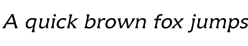 Preview of Icone LT Regular Italic