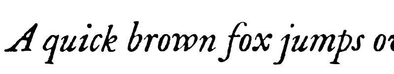 Preview of IM FELL English Italic