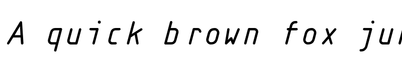 Preview of Isonorm3098 Monospaced Italic