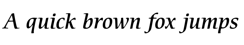 Preview of ITC Cerigo Medium Italic