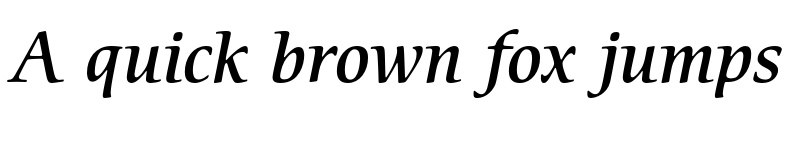 Preview of ITC Cerigo Std Medium Italic