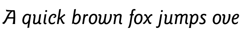 Preview of ITC Goudy Sans Std Medium Italic
