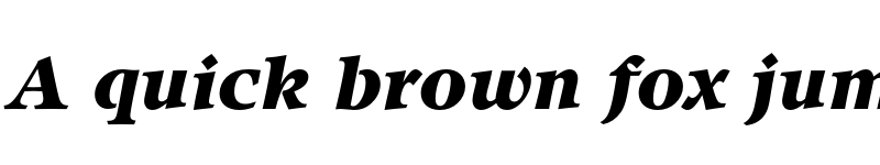 Preview of ITC Isbell Heavy Italic