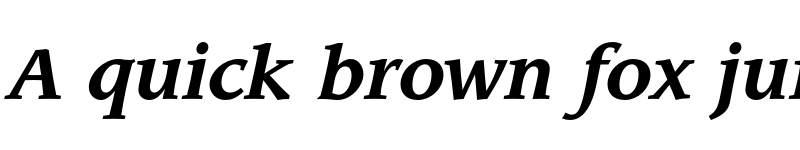 Preview of ITC Leawood Bold Italic