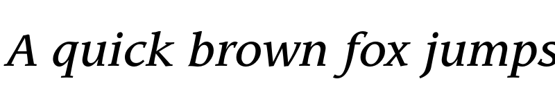 Preview of ITC Leawood Medium Italic