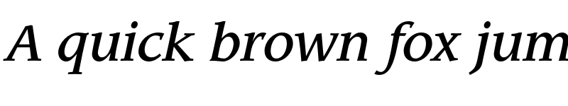 Preview of ITC Leawood Std Medium Italic