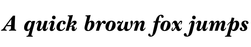 Preview of ITC New Baskerville Black Italic