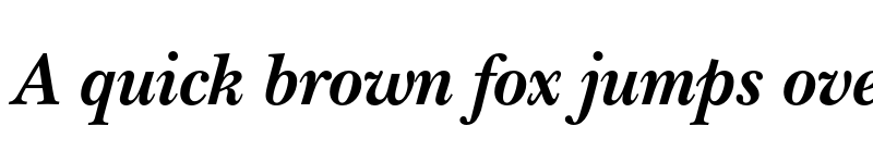 Preview of ITC New Baskerville Old Style F Bold Italic