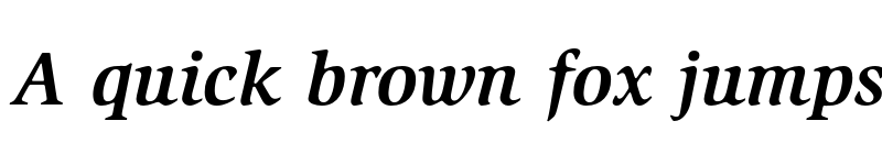 Preview of ITC Slimbach Bold Italic