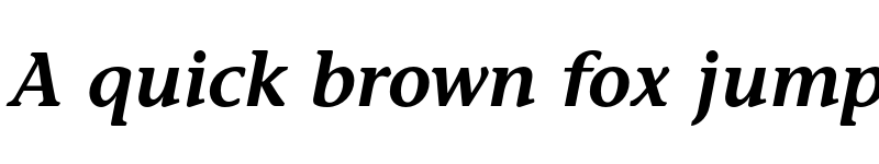 Preview of ITC Stone Informal LT Semibold Italic