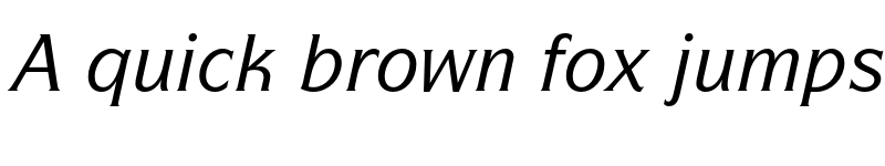 Preview of ITC Symbol Std Medium Italic