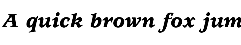 Preview of ITC Usherwood Black Italic