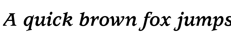 Preview of ITC Usherwood LT Bold Italic