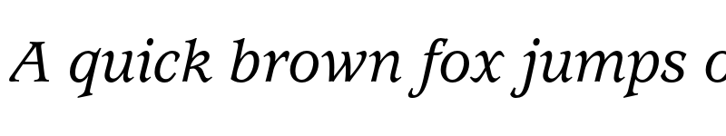 Preview of ITC Usherwood LT Medium Italic