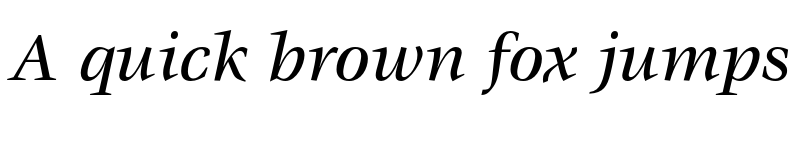 Preview of ITC Veljovic Std Medium Italic