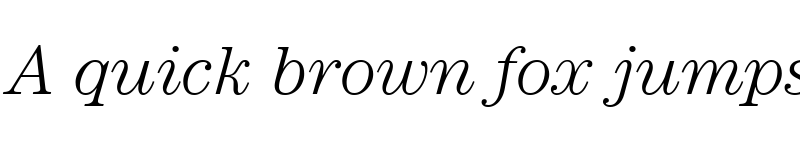 Preview of ITCCentury LT Light Italic