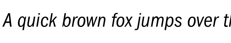 Preview of ITCFranklinGothic LT BookCn Italic