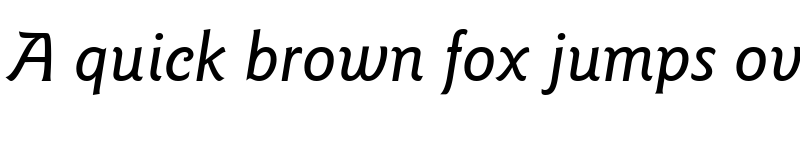 Preview of ITCGoudySans-Medium MediumItalic