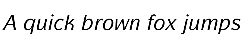 Preview of ITCSymbol Medium Italic