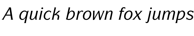 Preview of ITCSymbol-Medium MediumItalic