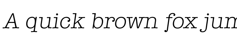 Preview of Itypewriter Light Regular