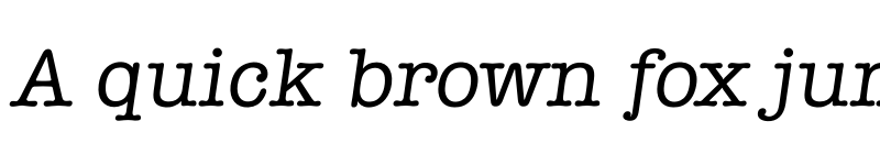 Preview of Itypewriter Regular