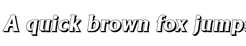 Preview of JacobBeckerShadow-ExtraBold Italic