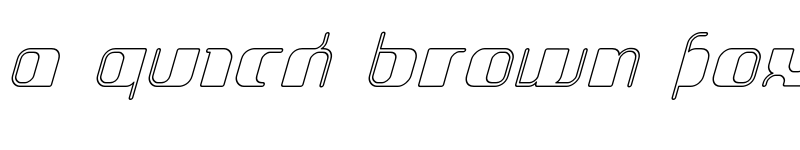 Preview of Jakone Outline Italic