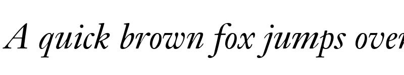 Preview of JansonText RomanSC Italic