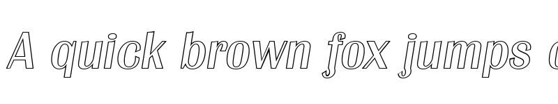 Preview of JesseBeckerOutline Italic