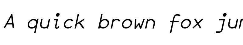 Preview of JetJaneMono Italic