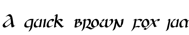 Preview of JGJ Uncial Italic