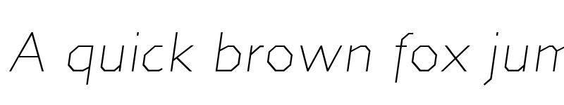 Preview of Jillican ExtraLight Italic