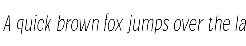 Preview of Jollin Family Thin Narrow Italic