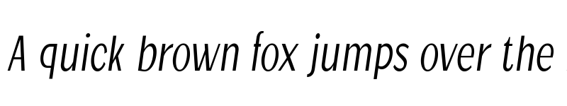 Preview of Jollin Family UltraLight Narrow Italic