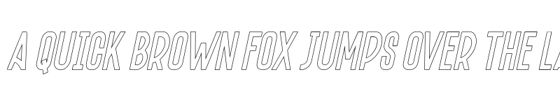 Preview of Josefina Outline Italic