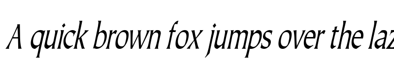 Preview of JusticeSystemCondensed Italic