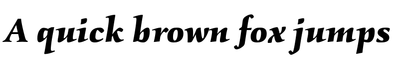 Preview of Kallos ITC Std Bold Italic