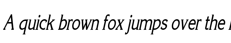 Preview of KaneCondensed Italic