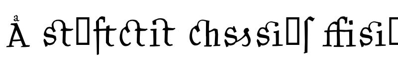 Preview of Kantor Ligatures Regular