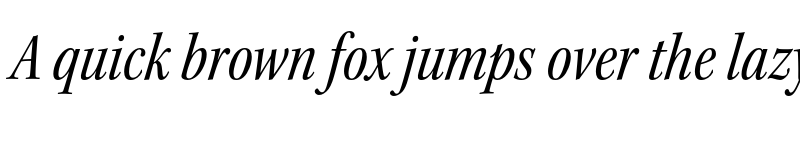 Preview of Kepler Std Condensed Italic Subhead