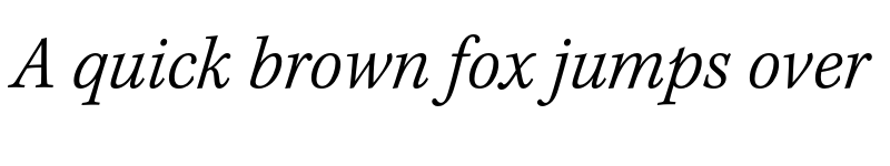 Preview of Kepler Std Light Semicondensed Italic Caption