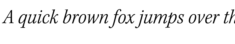 Preview of Kepler Std Light Semicondensed Italic