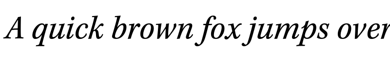 Preview of Kepler Std Semicondensed Italic Caption