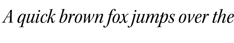 Preview of Kepler Std Semicondensed Italic Subhead