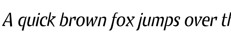 Preview of KeuleSemiSerifEF Regular Italic