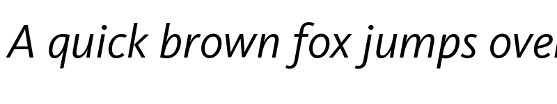 Preview of Kievit Regular Italic